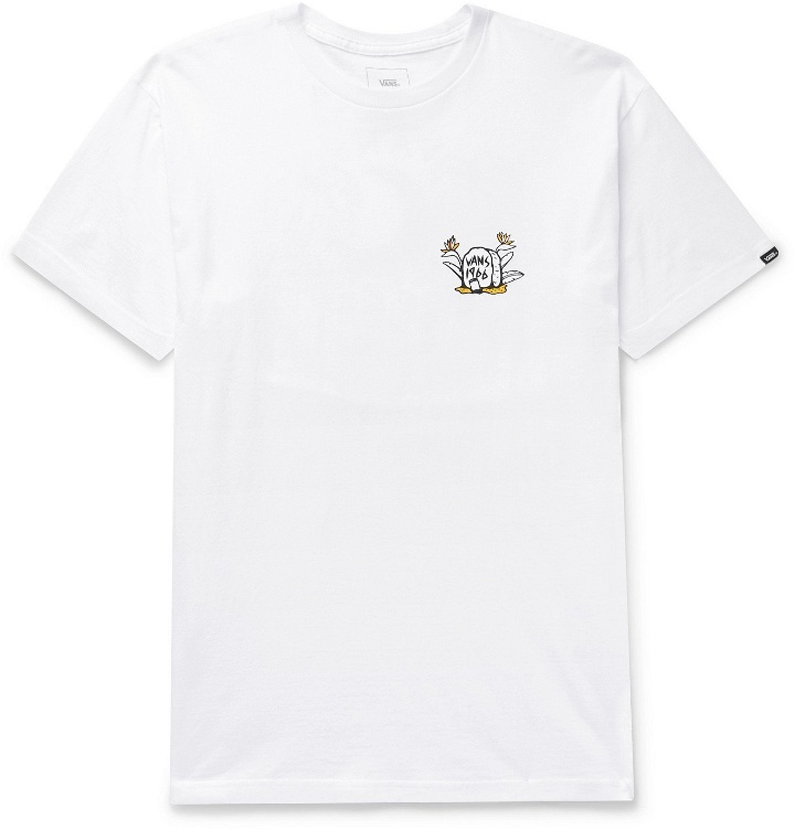 Photo: Vans - Cheers Printed Cotton-Jersey T-Shirt - White
