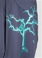 Lightening Tree Hooded Sweatshirt in Blue
