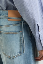 Acne Studios 1991 Belted Wide-leg Jeans Light Blue