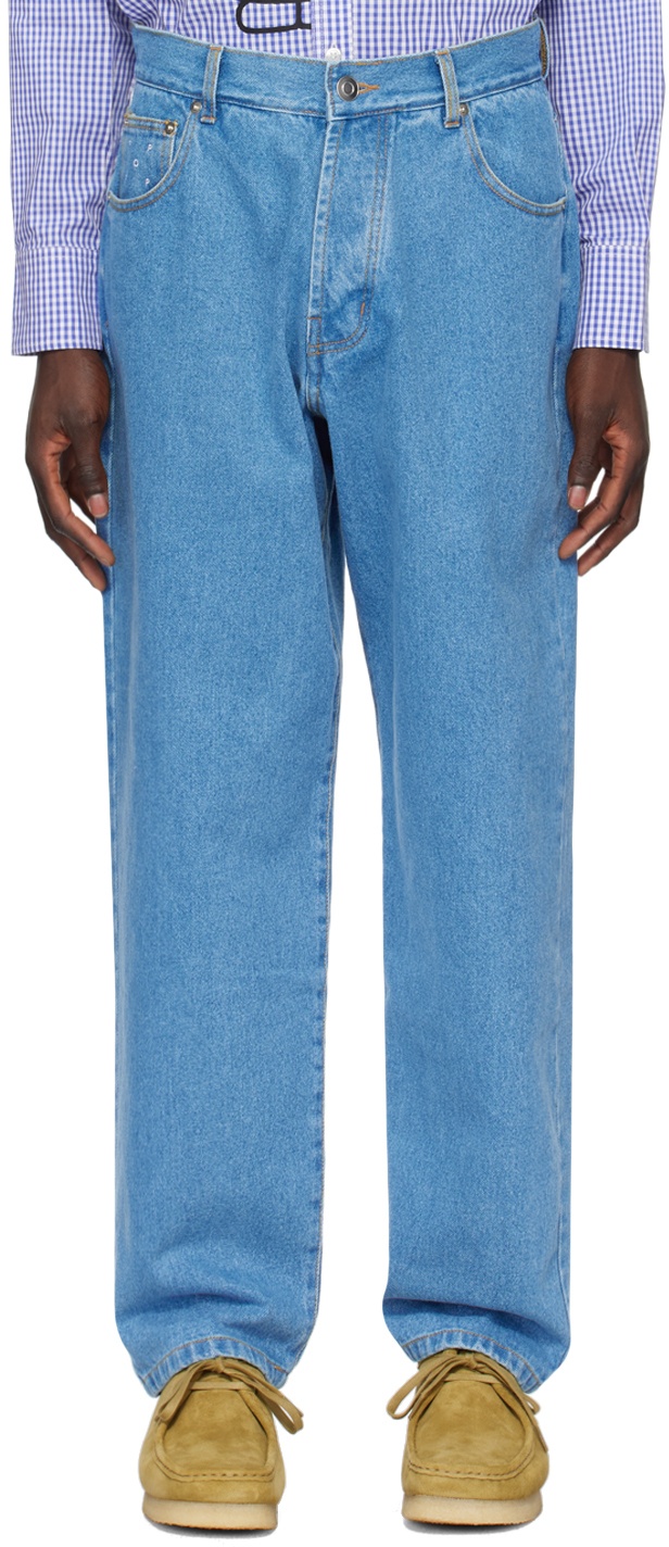 Photo: Pop Trading Company Blue Crest Jeans
