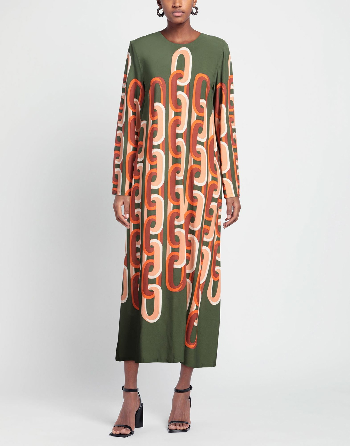 La Doublej Womens Midi dress Military in Green