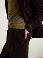 The Elder Statesman - Straight-Leg Cotton-Corduroy Trousers - Brown
