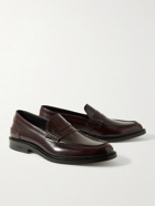 VINNY's - Townee Leather Penny Loafers - Burgundy
