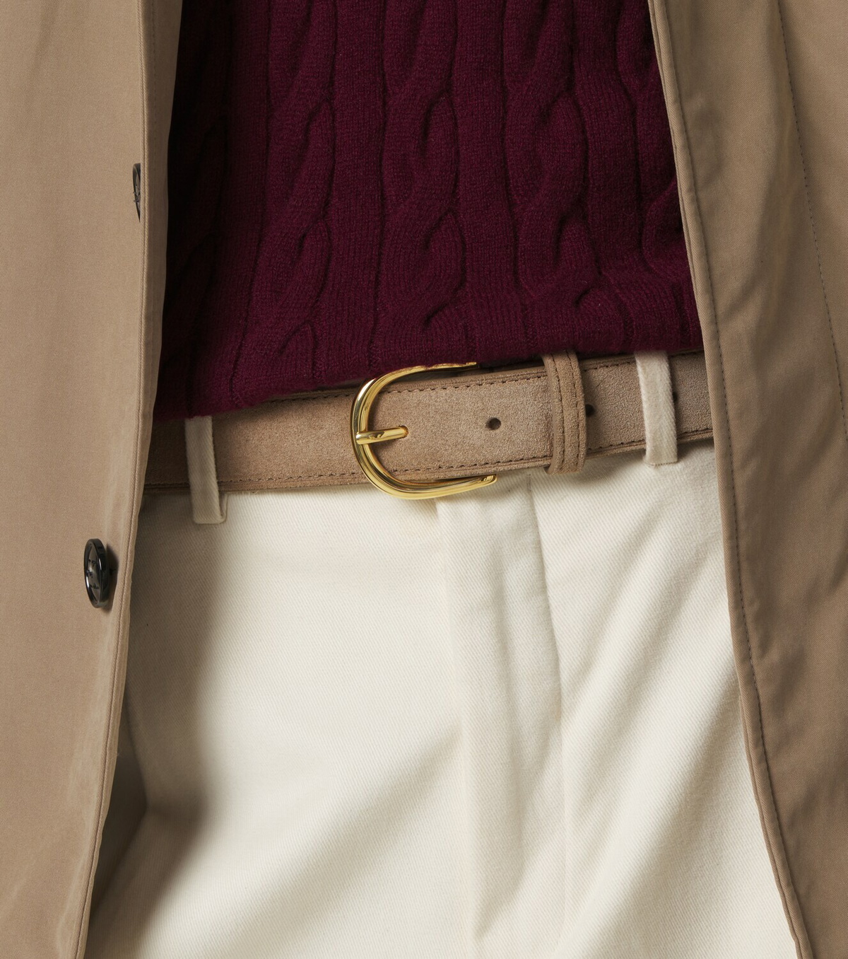 George Cleverley Suede belt