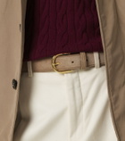 George Cleverley Suede belt