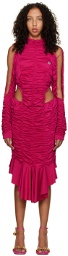 Ester Manas Pink Peephole Midi Dress
