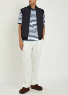 Raith Davi Hybrid Panelled Stretch-knit Gilet Navy