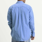 Balenciaga Men's Stripe Regular Fit Shirt in Blue/White