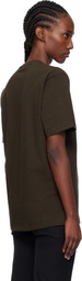JW Anderson Brown Anchor Embroidery T-shirt