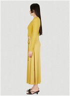 Angela Mid Length Dress in Yellow