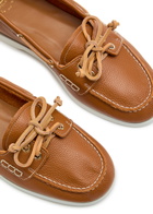 Atp Atelier Nesso Grained Leather Loafers Brown