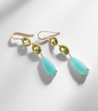 Octavia Elizabeth Santorini 18kt gold drop earrings with gemstones
