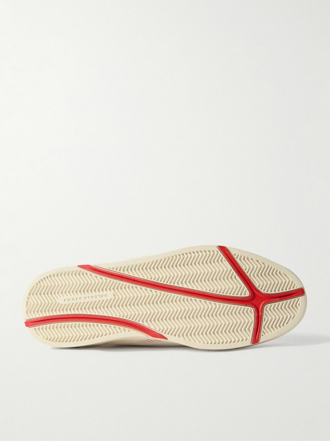 Orlebar Brown - Larson Striped Mesh and Canvas Sneakers - White