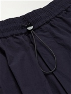 STUDIO NICHOLSON - Henta Nylon and Cotton-Blend Drawstring Cargo Shorts - Blue