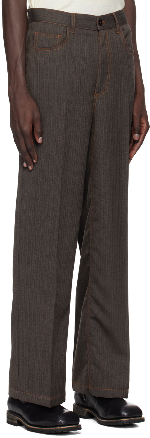 CMMN SWDN Gray Jackson Wide Straight-Leg Trousers