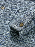 Portuguese Flannel - Moscatel Cotton-Blend Bouclé Shirt Jacket - Blue