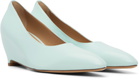 Maison Margiela Blue Heel-less Kitten Pump Heels
