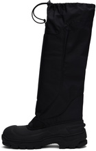 ROA Black Rubber Tall Boots
