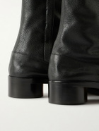 Maison Margiela - Tabi Split-Toe Textured-Leather Ankle Boots - Black