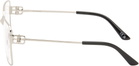 Balenciaga Silver Mercury Squared Metal Glasses