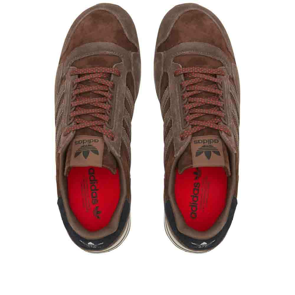 Adidas Men's ZX 500 Sneakers in Brown/Core Black adidas