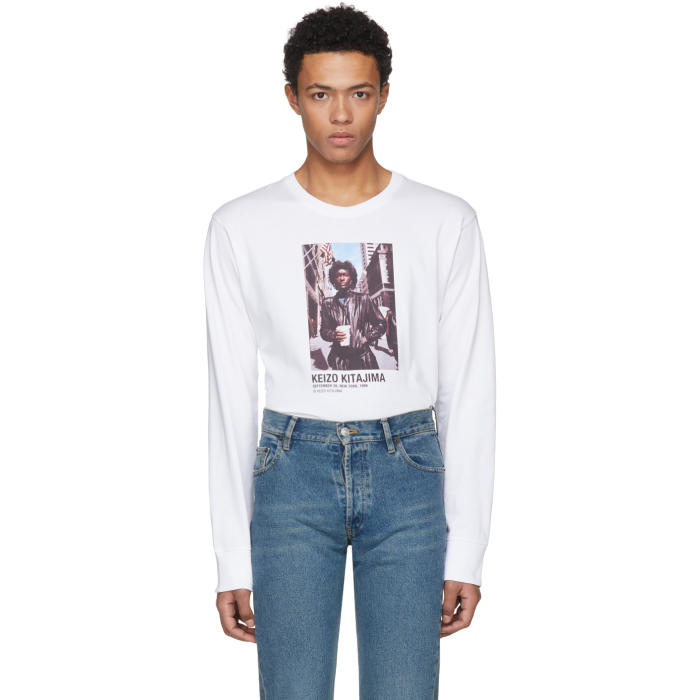 Helmut Lang White Keizo Kitajima Edition Long Sleeve September 86