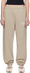 Sporty & Rich Beige NY 94 Sweatpants