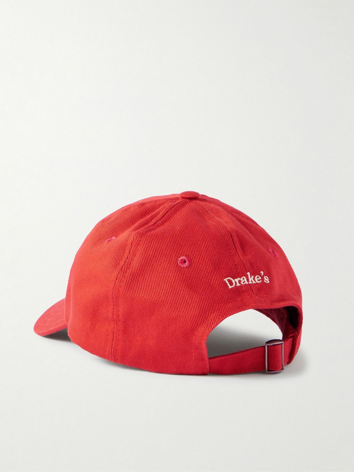 Drake's - HIM Embroidered Cotton-Twill Baseball Cap