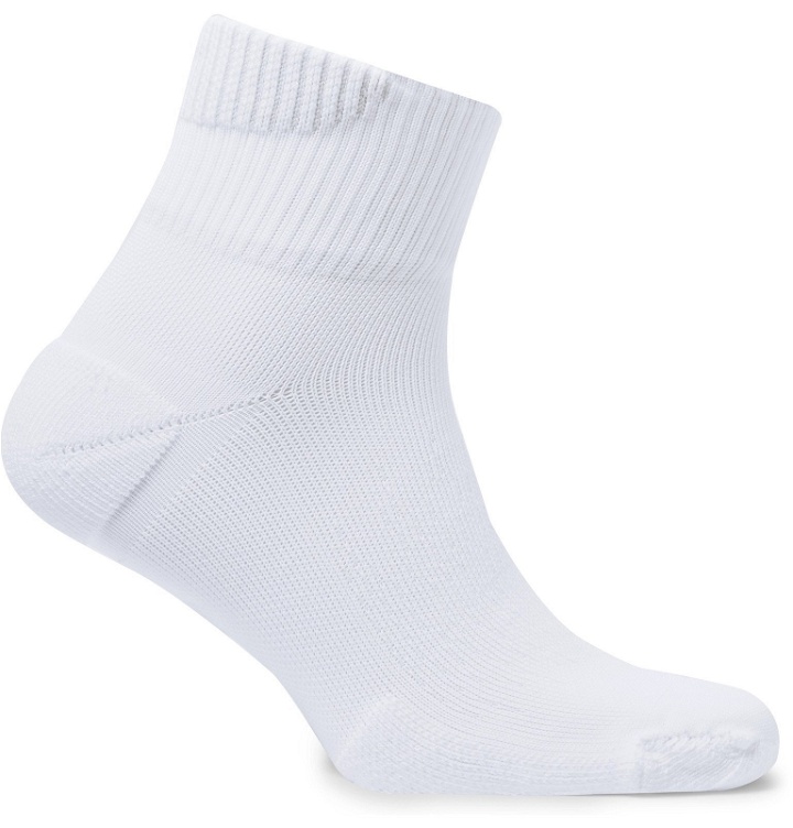 Photo: Nike Running - Elite Cushioned Stretch-Knit Socks - White