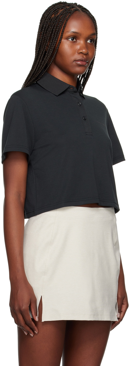 Outdoor Voices Black Birdie Polo
