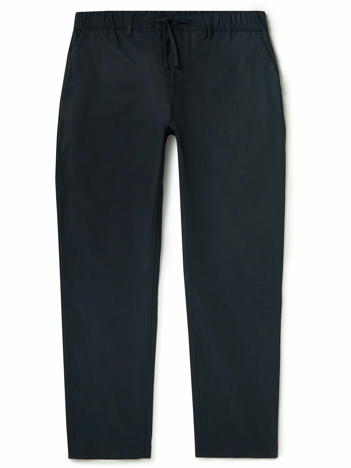 Kestin - Inverness Coated Cotton-Blend Twill Drawstring Trousers - Blue ...