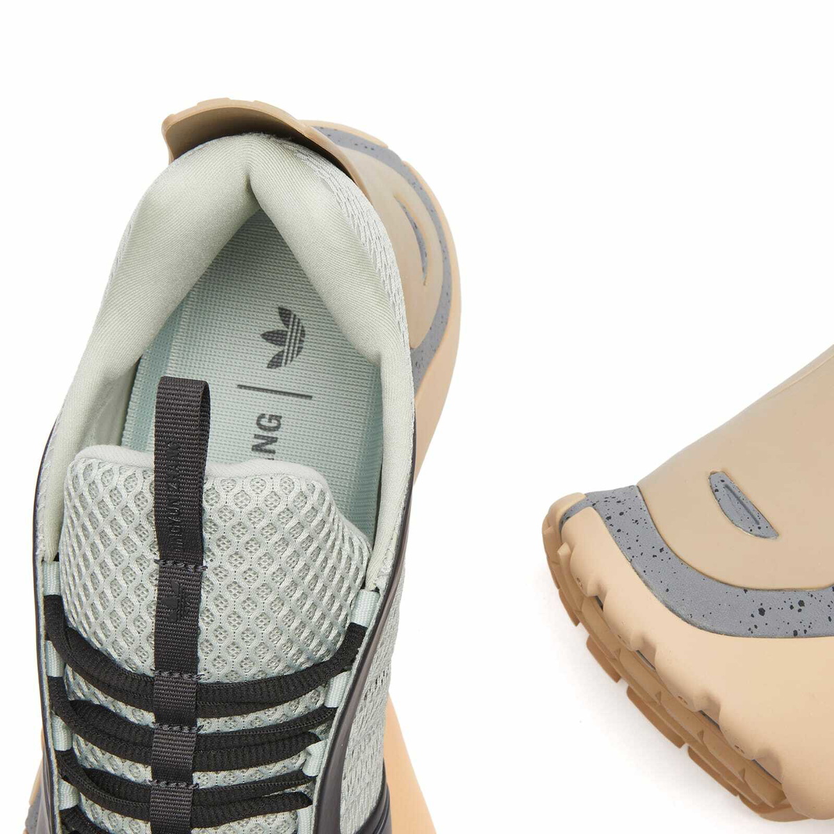 Adidas Men's X Dingyun Zhang Kouza Sneaker in Silver/Green