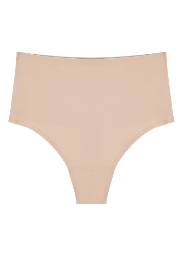 Photo: Chantelle Soft Stretch Nude High-waist Thong - One Size