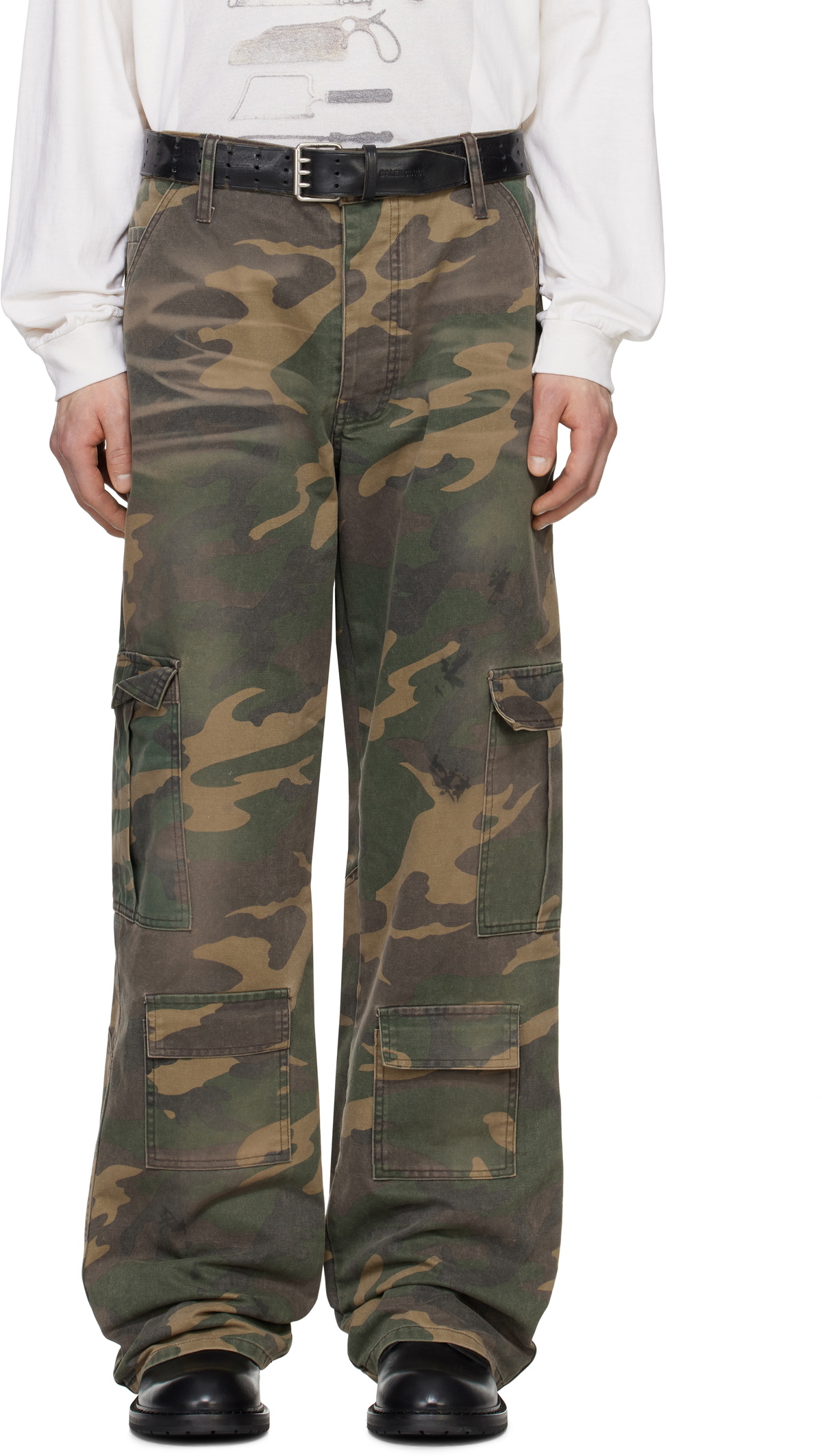 Alexander Digenova Khaki Underground Repair Jeans Alexander Digenova