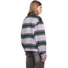 We11done Purple Check Pattern Jacket