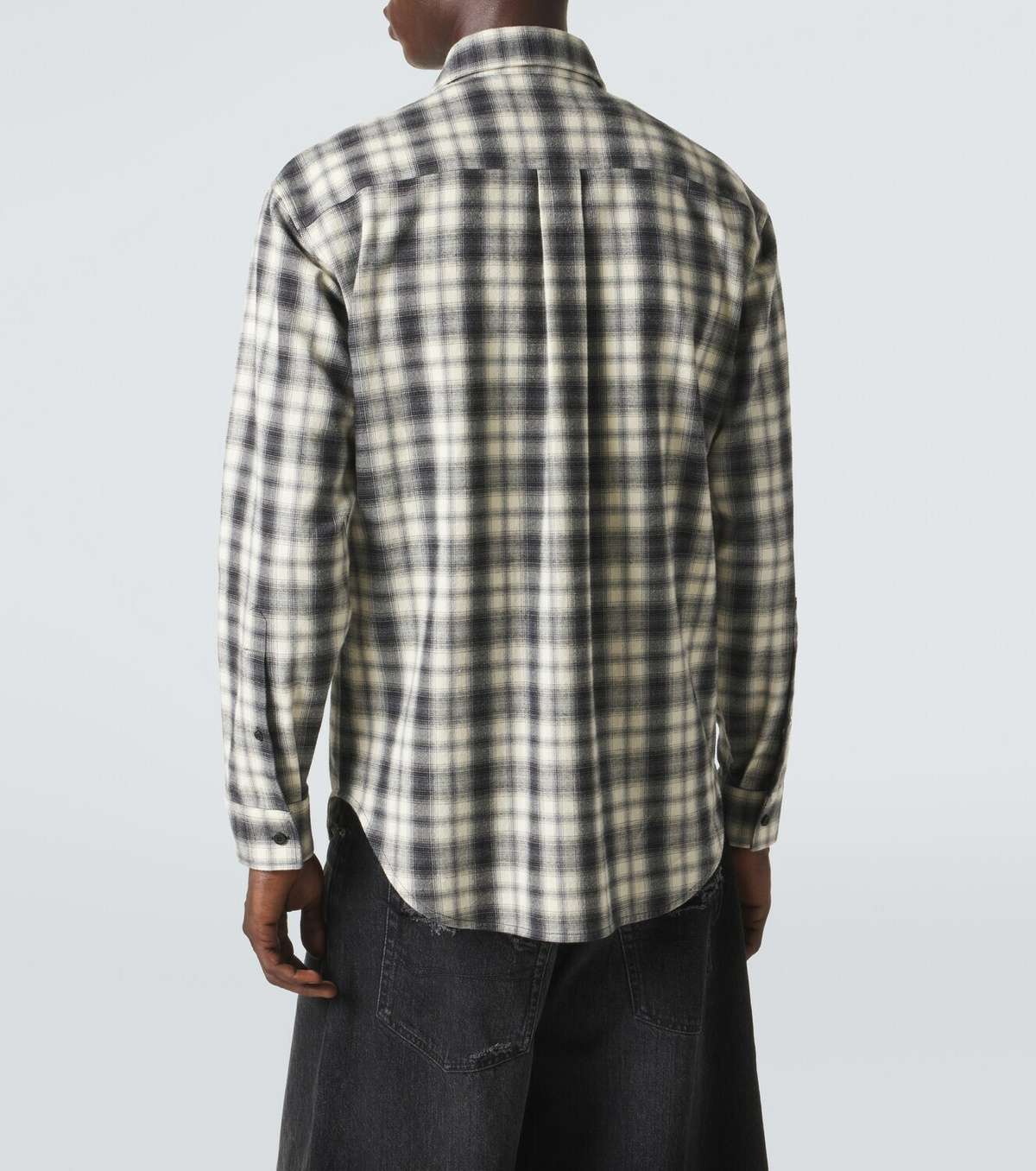 Balenciaga Checked cotton flannel shirt