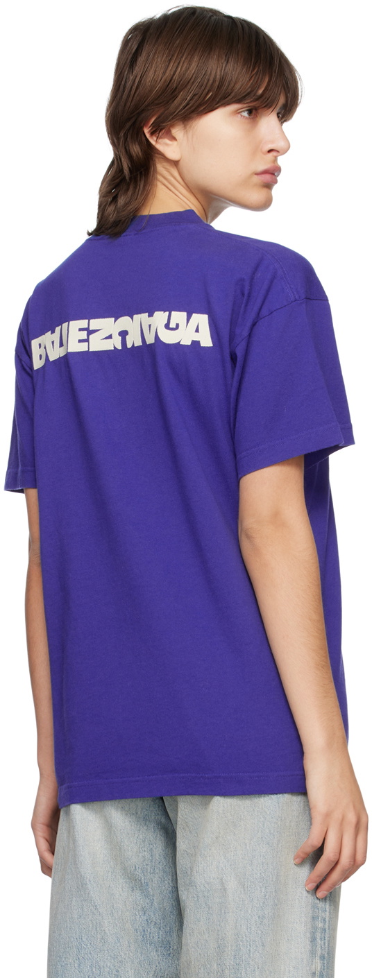 【BALENCIAGA】Medium fit short sleeve T-shirt/全国送料込み BALENCIAGA Copyright logo medium-fit T-shirt