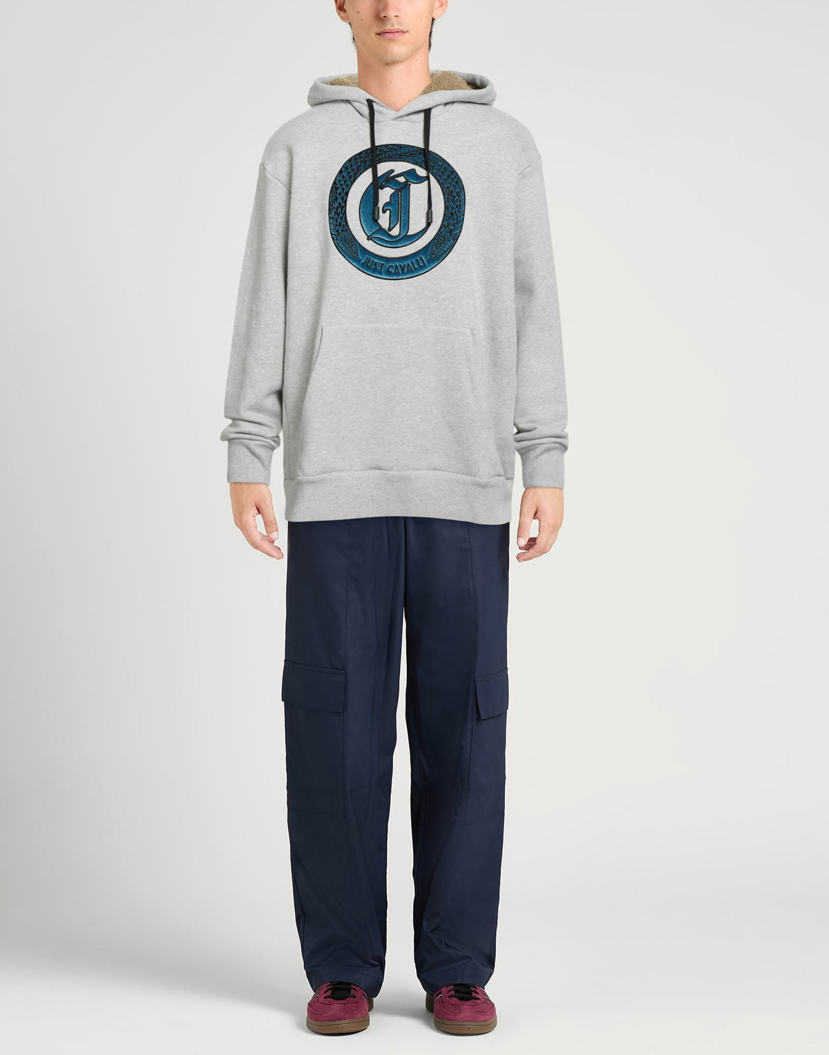 Just Cavalli Mens Sweatshirt Light in Grey