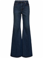 SACAI High Rise Wide Leg Jeans with belt