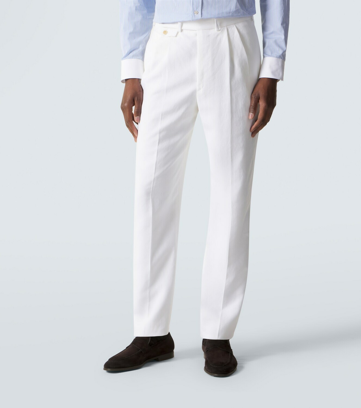 Dunhill Linen tapered pants