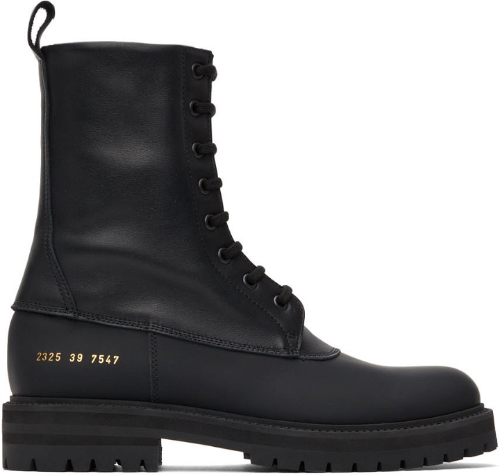 Photo: Common Projects Rubber Technical Lace-Up Boots
