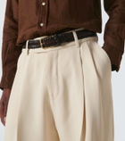 Ralph Lauren Purple Label Sportsman woven leather belt