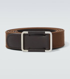 Loro Piana - Leather and wool belt