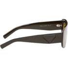 Prada Eyewear Brown Shield-Style Sunglasses