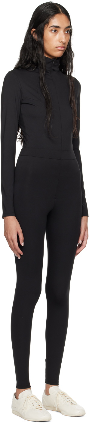 Y-3 Black Bonded-Logo Jumpsuit