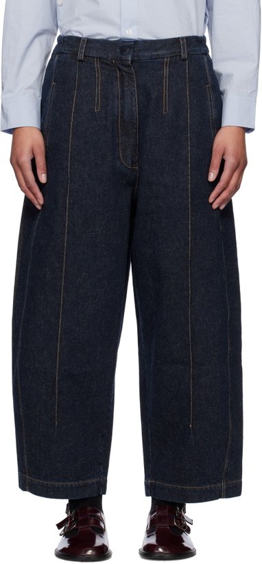 Photo: Cordera Blue Seam Curved Jeans