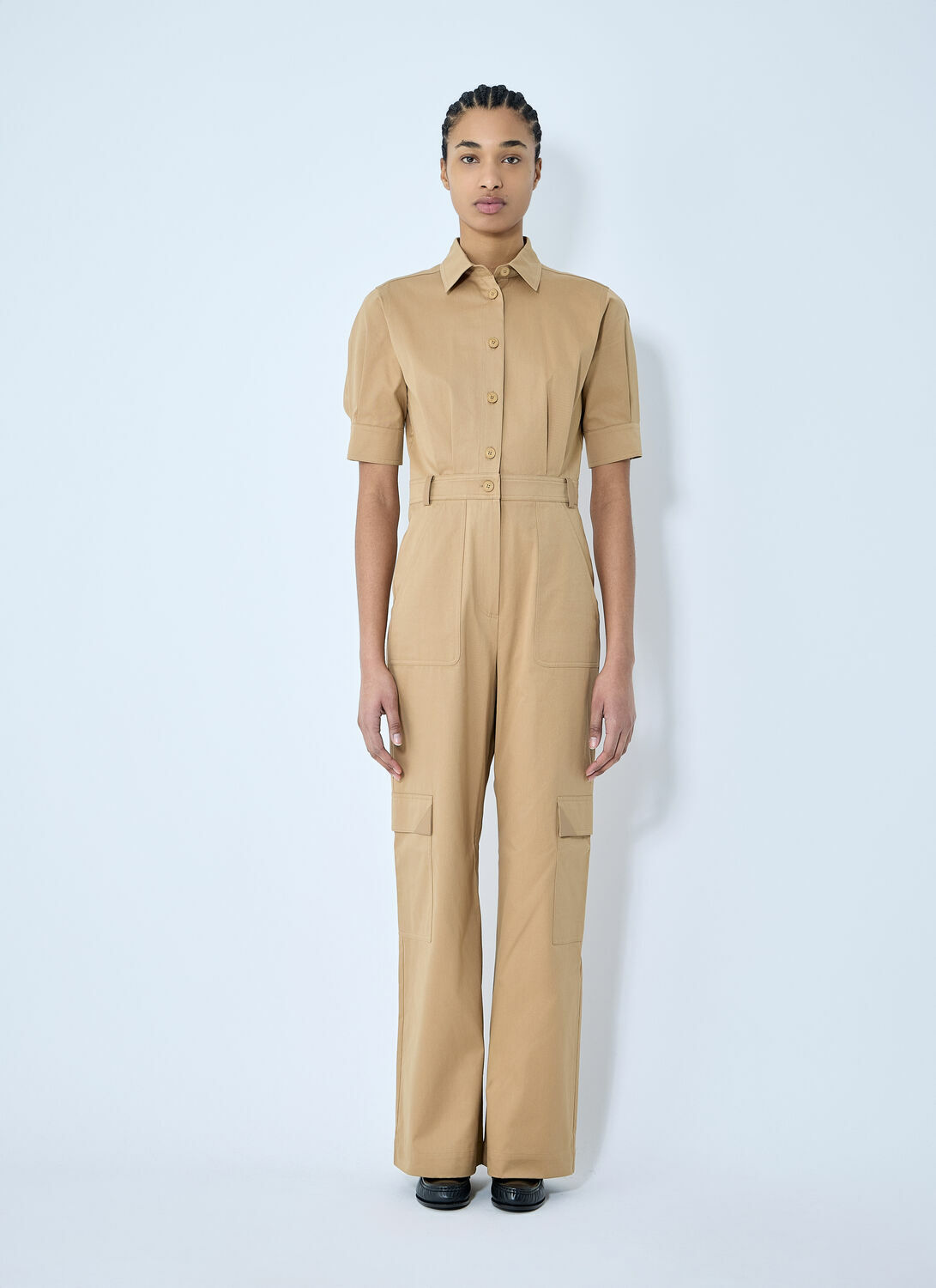 Max Mara Cotton Tailored Jumpsuit