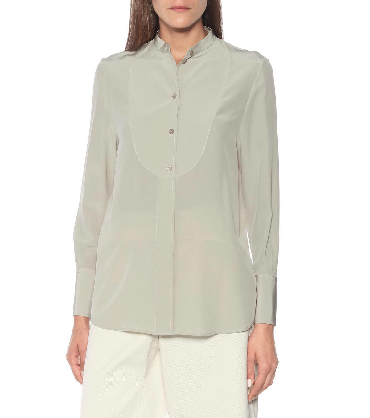 Loro Piana Lucia silk crêpe blouse