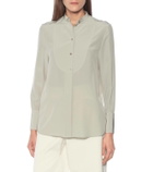 Loro Piana Lucia silk crêpe blouse
