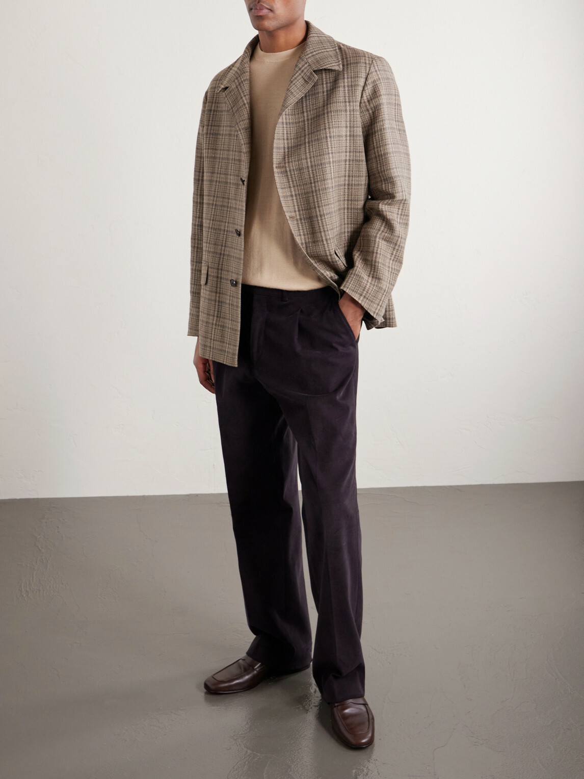Thom Sweeney - Cashmere and Silk-Blend Knitted T-Shirt - Neutrals